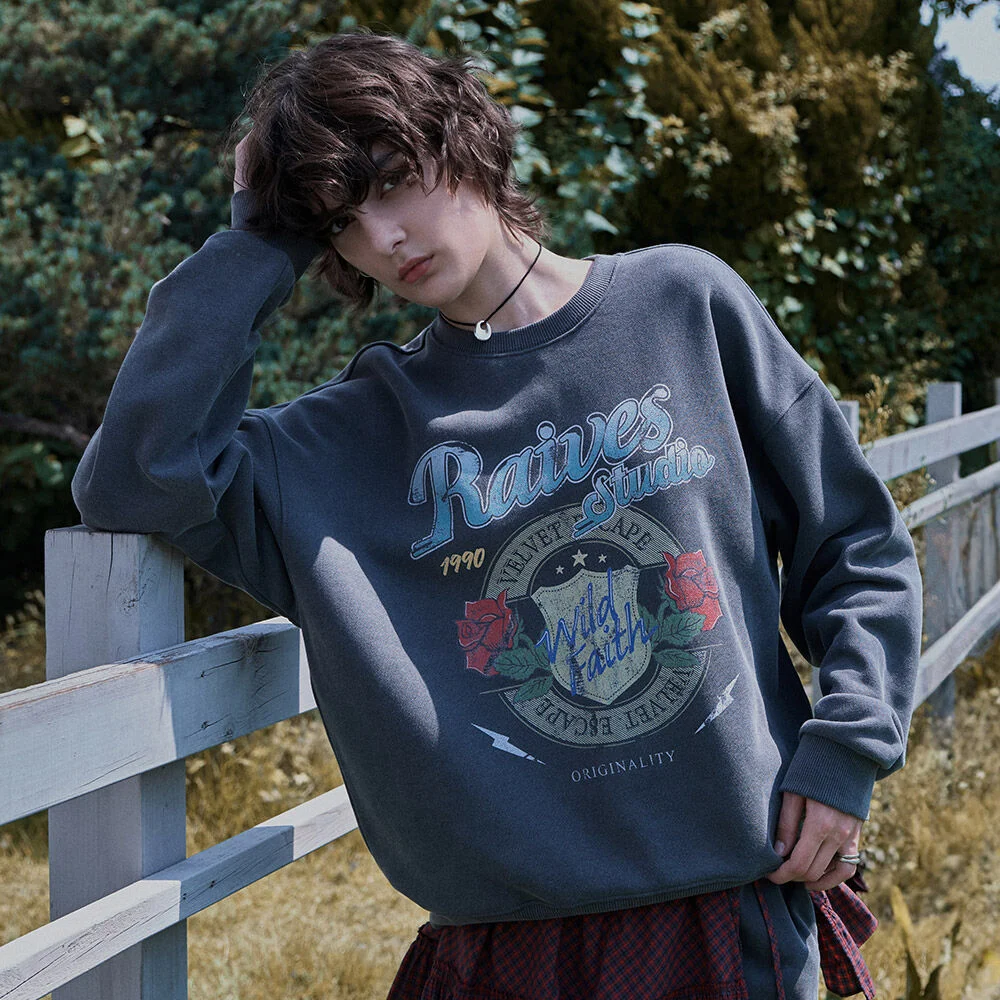 Wild Faith Rose Sweatshirt VW5AE139_2color