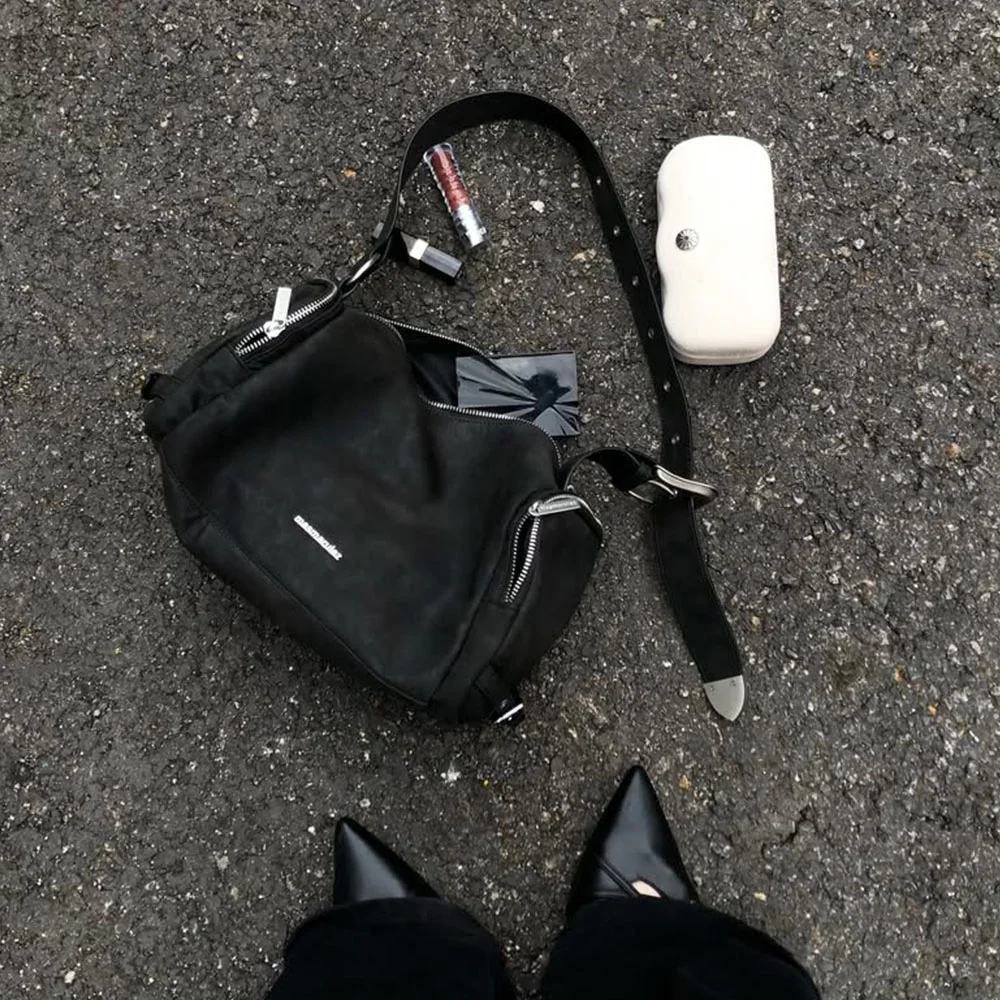 Bolt buckle bag_Dark Gray