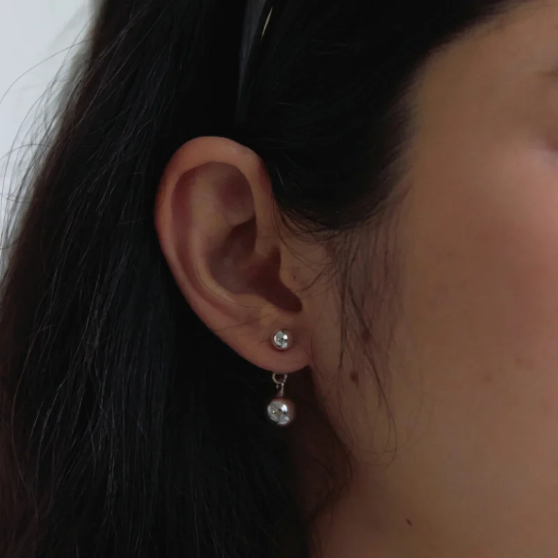 Ball drop earrings