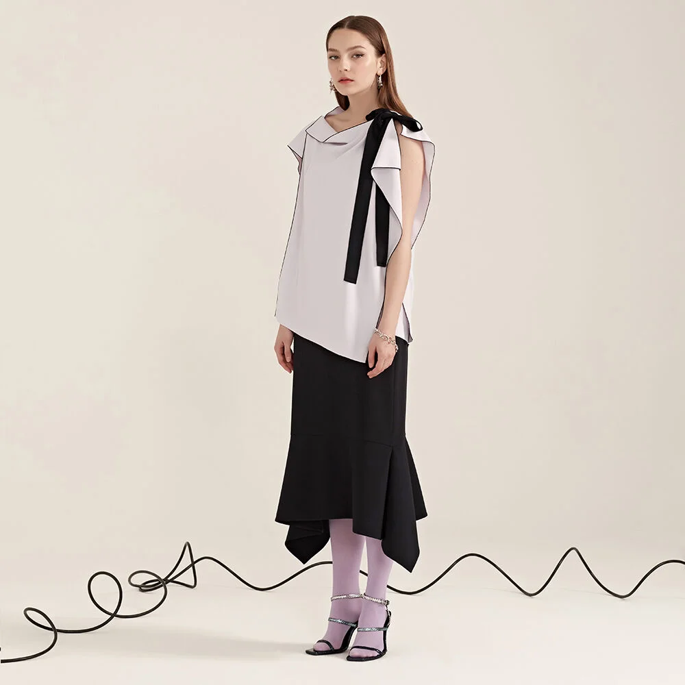 Flare Skirt_Navy