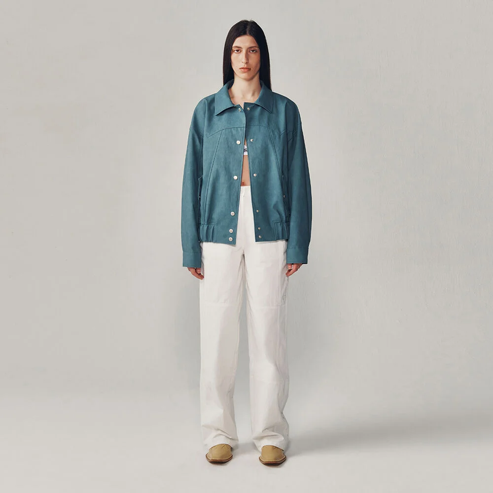 STRAIGHT COTTON PANTS
