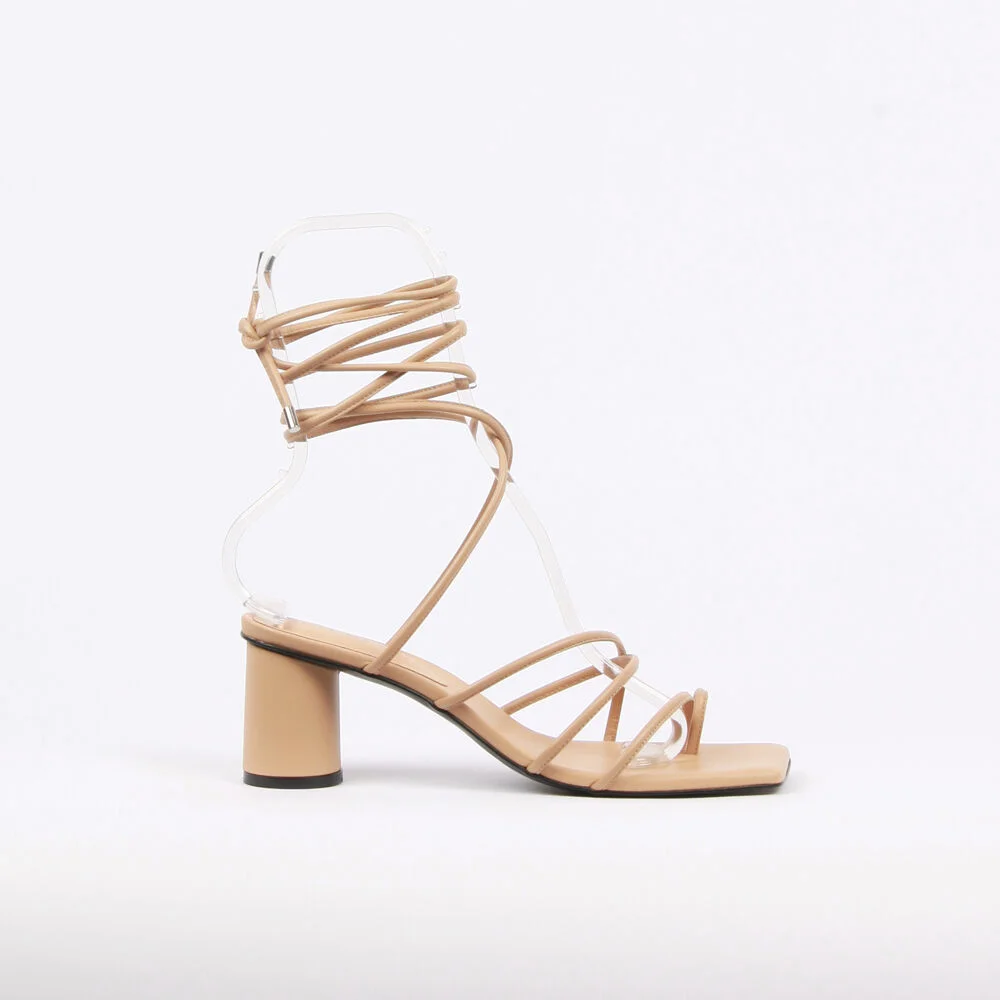 Celina Sandals Leather Beige
