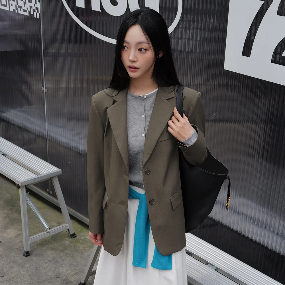 CLASSIC OVER TAILORED JACKET_KHAKI