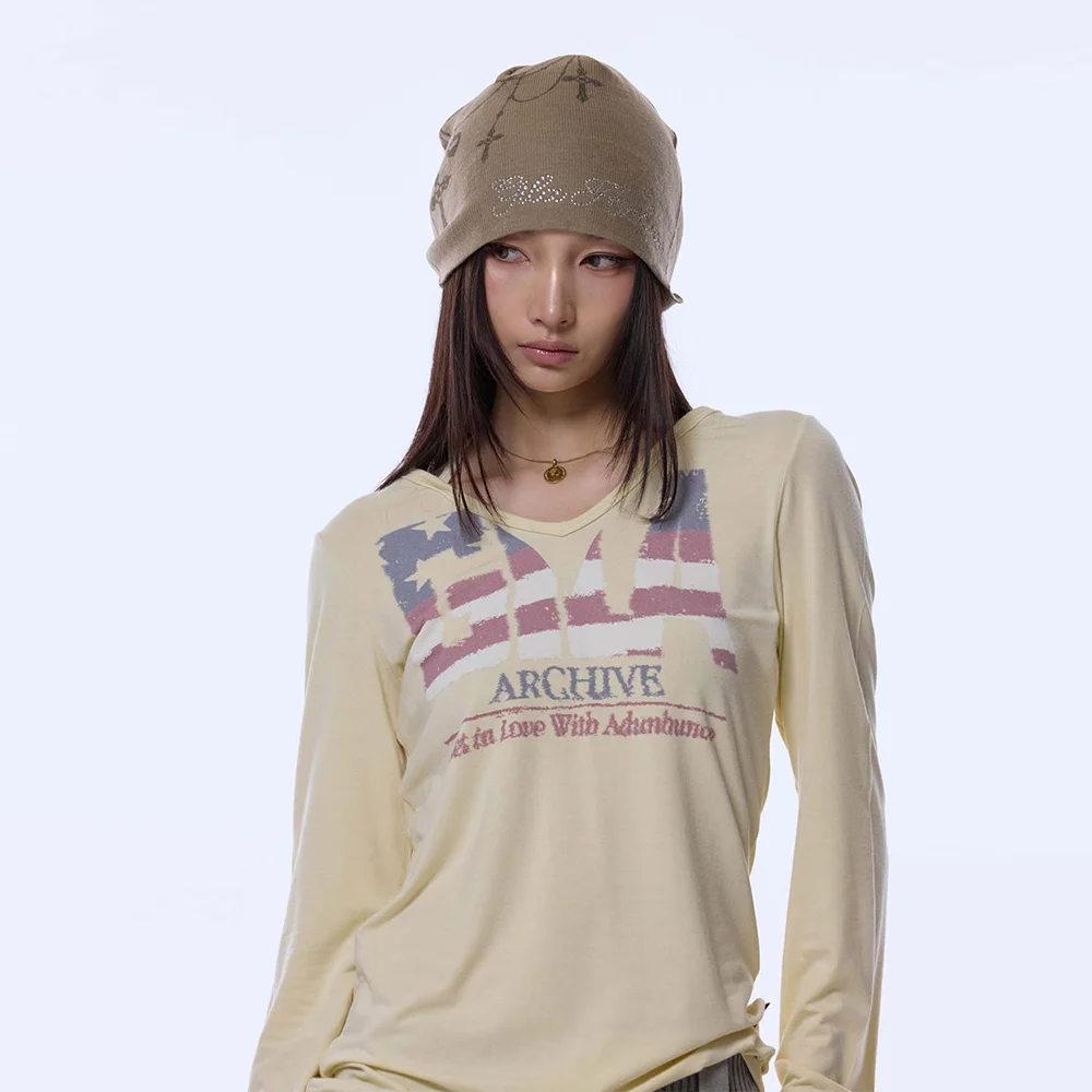 NECKLACE SMALL LOGO BEANIE_BEIGE
