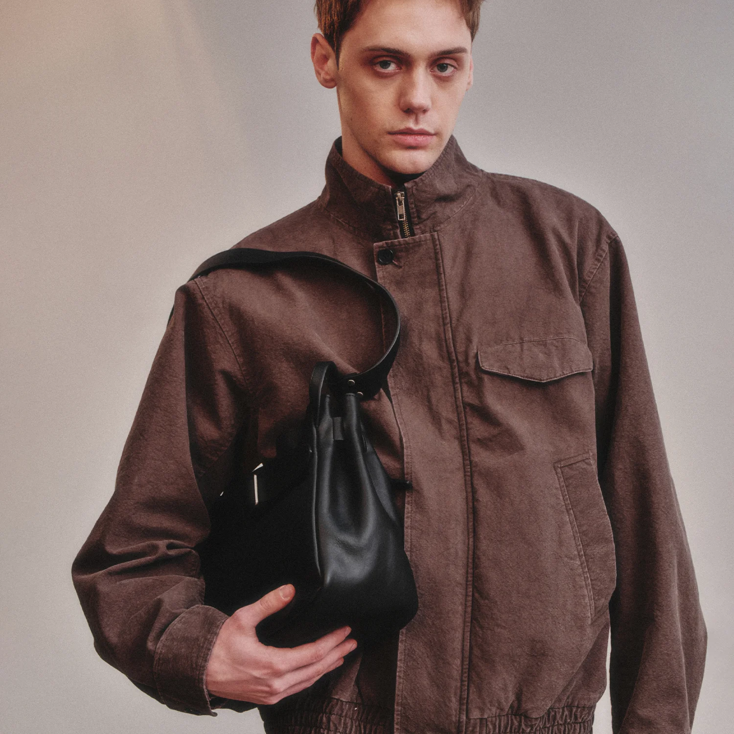 Belted Milano Bag_Washed Black