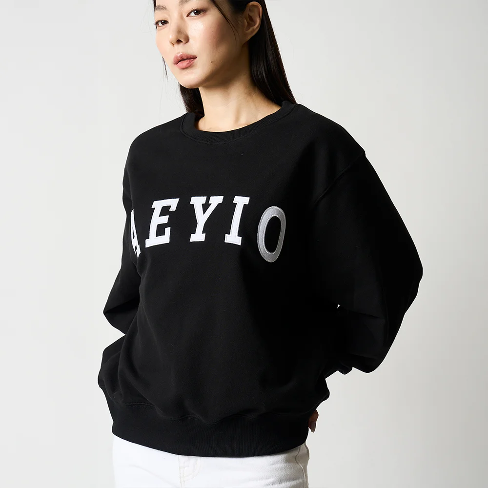 PATCHED LOGO OVERFIT SWEATSHIRT_補丁 標誌 衛衣_ATE1001MGM (3 Colors)