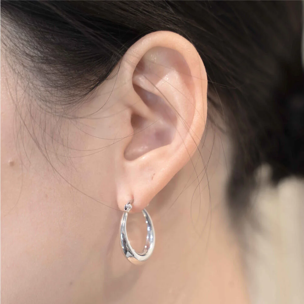 HR 20E_Bold Ring Earring (Silver 925)