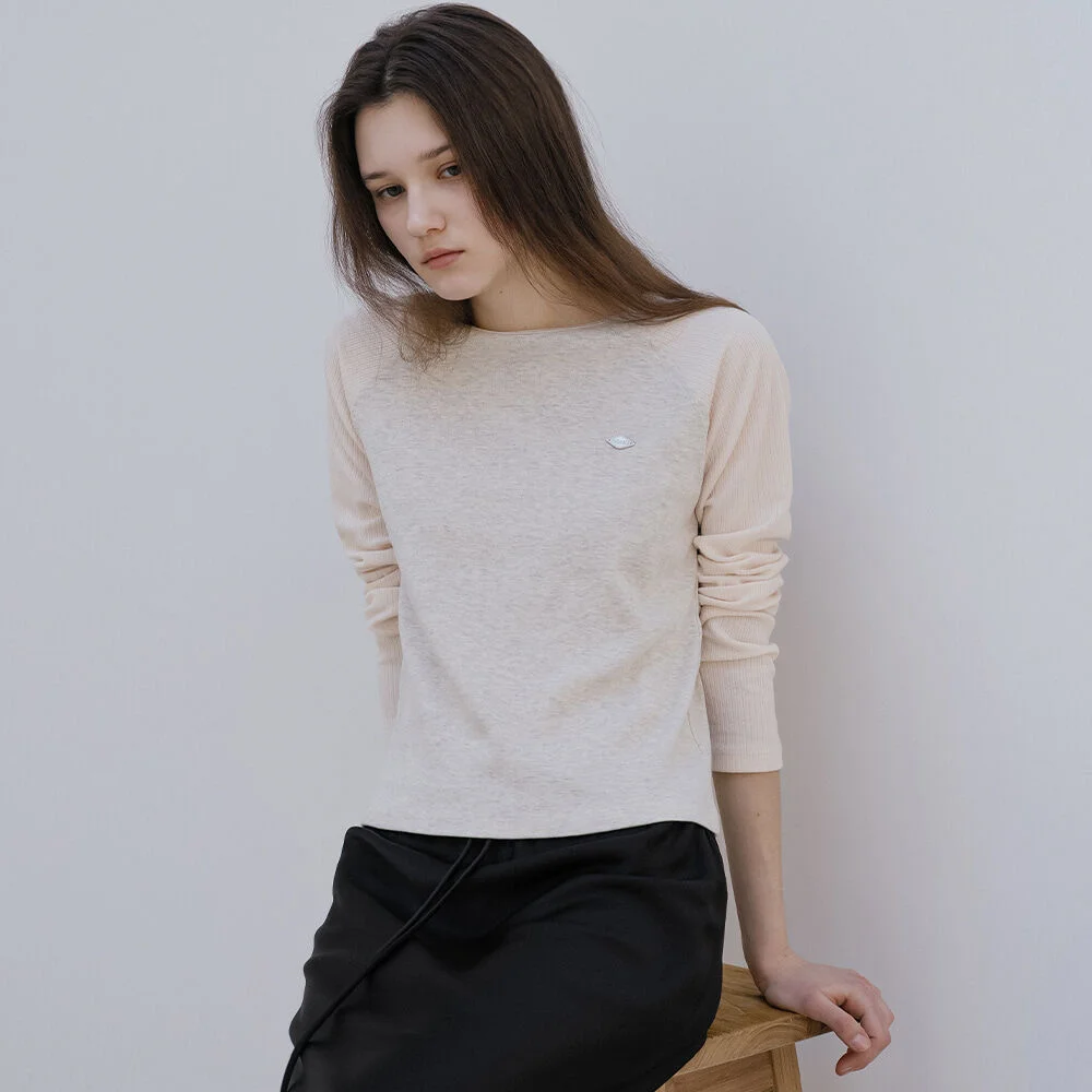 Coloring raglan t-shirt _Cream