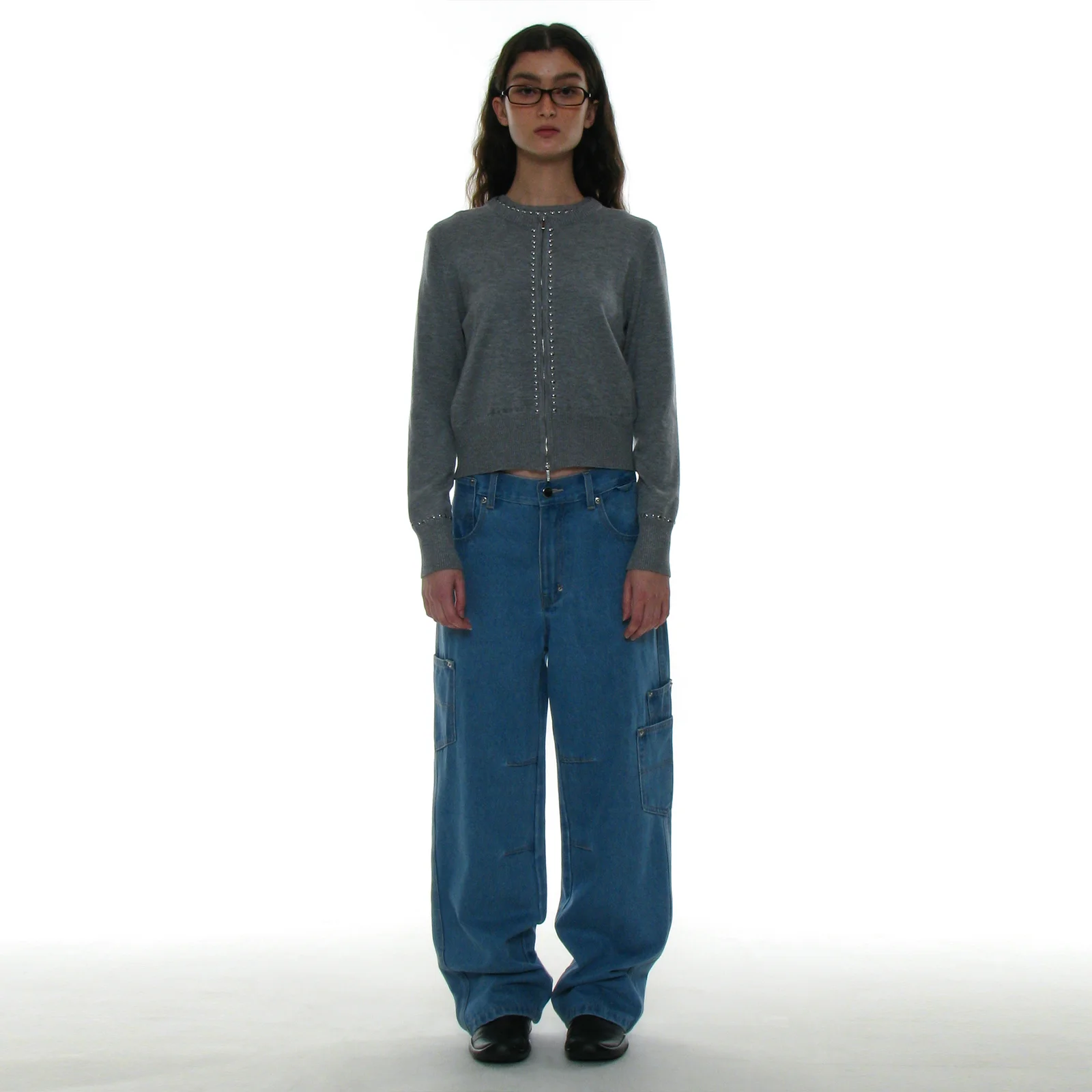 UNBALANCE POCKET WORK JEANS_LIGHT BLUE
