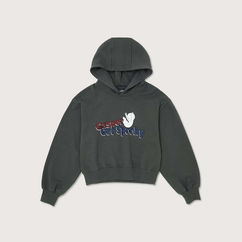 CASPER X PLAC Spooky 女裝 Casper 連帽衫 T恤 炭灰色