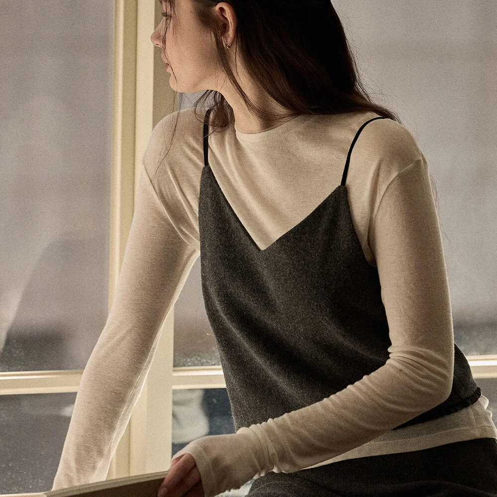 Sheer basic tee - Ivory