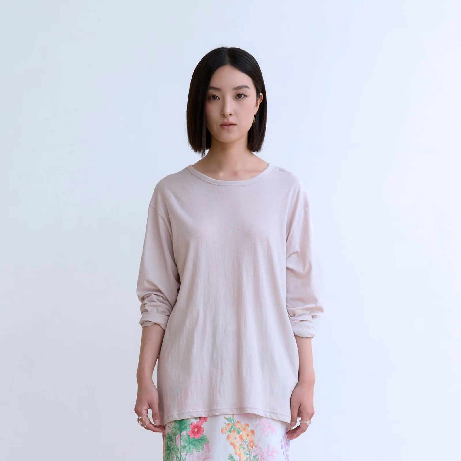 DRY LONG SLEEVE TOP (BONE)