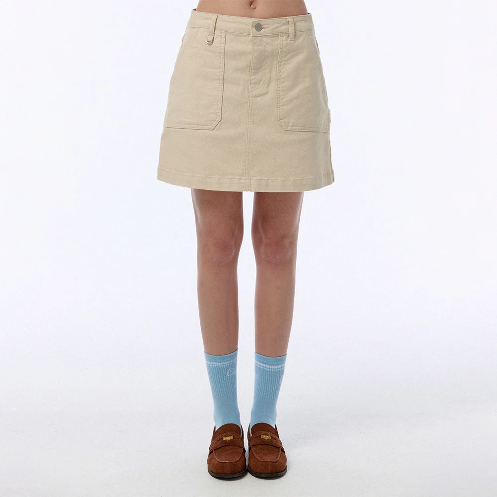 Denim Skirt (Cream)