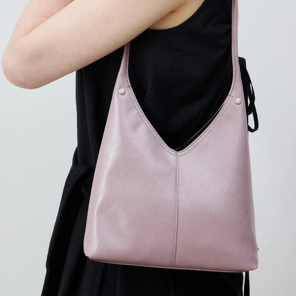 皮革 Hobo Bag
