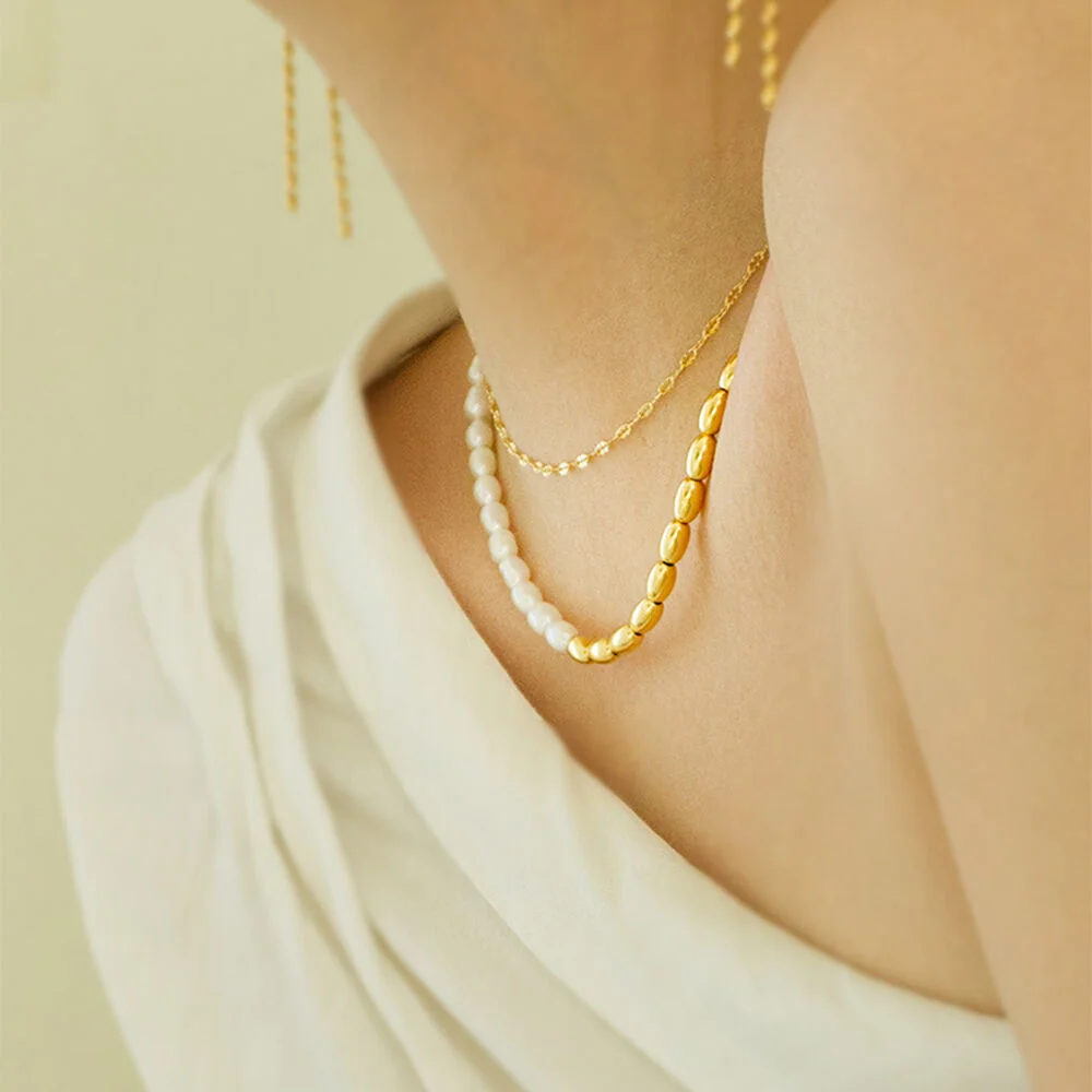 雞蛋 珍珠 Necklace-2