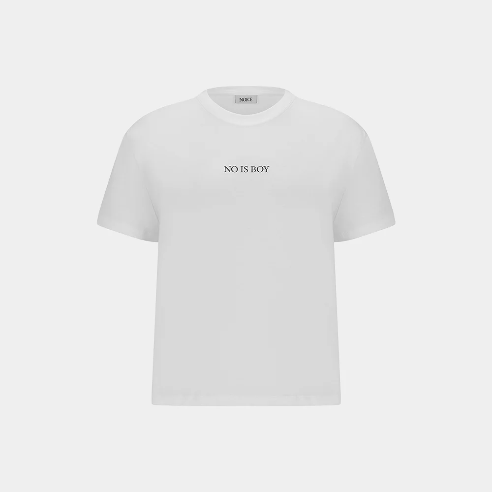(W) NO IS BOY T-SHIRT - OFF WHITE