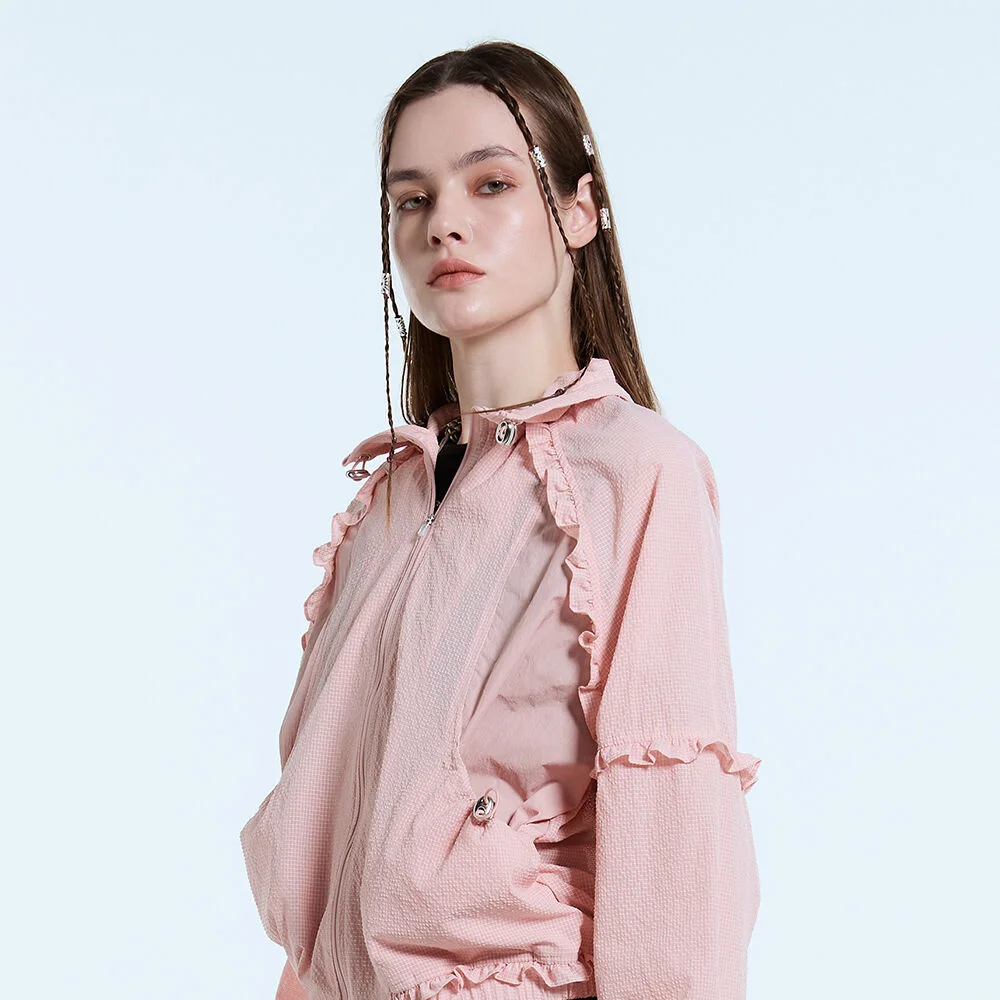 L11 FRILL WINDBREAKER(PINK)