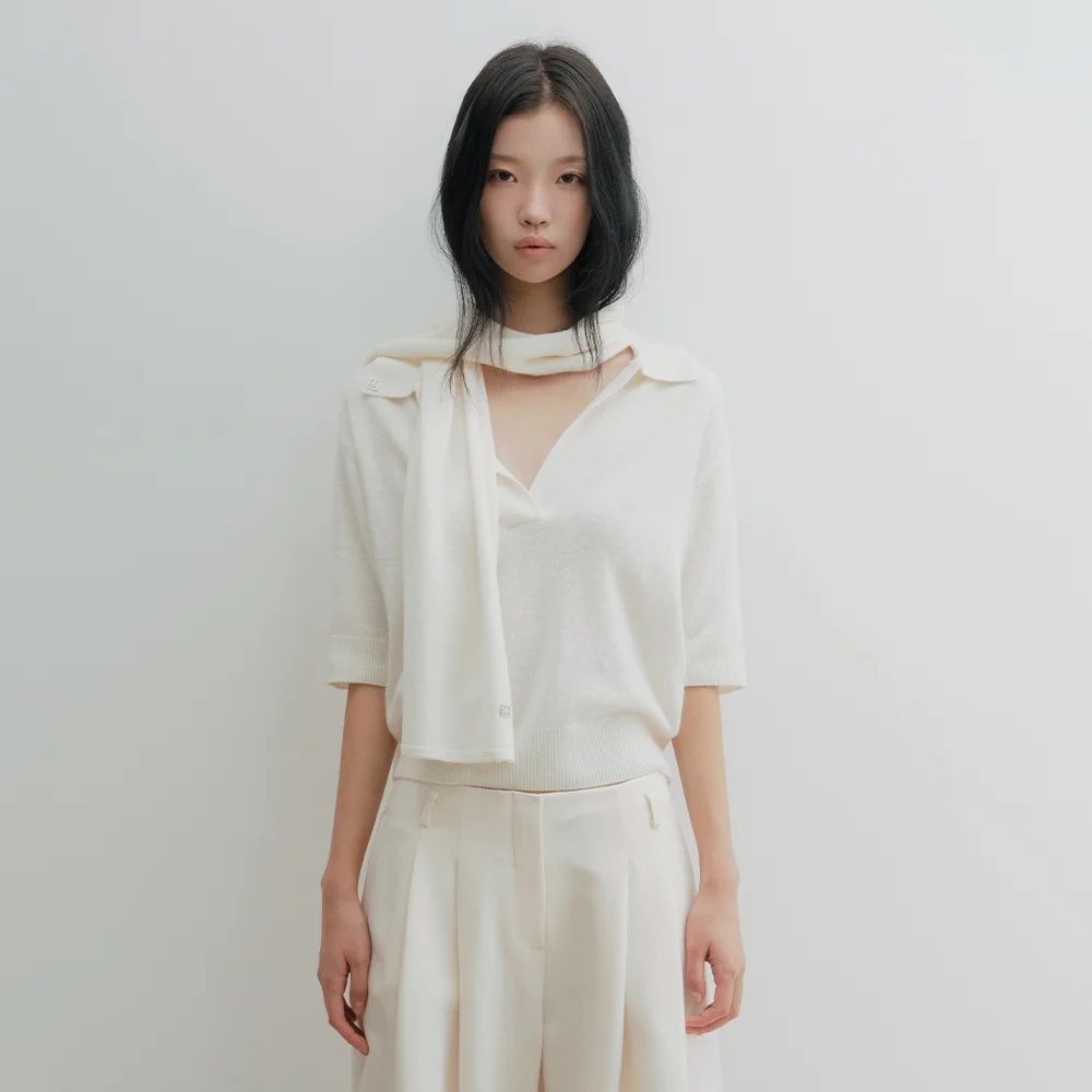 Ron Open V-Knit (Ivory)