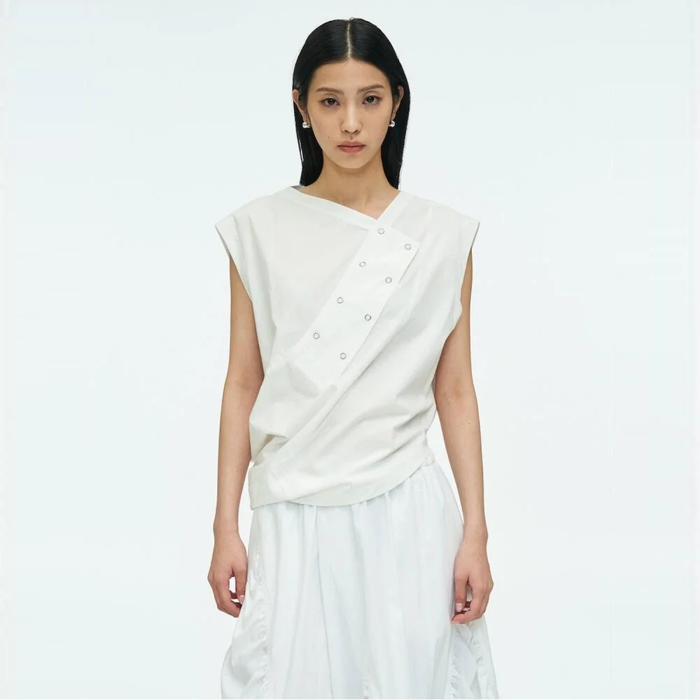 Checkered Blouse White (AG6465A011)