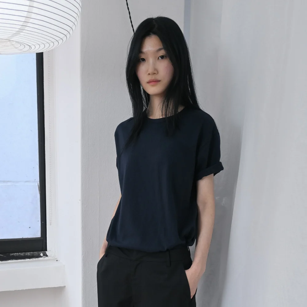 Solid T-shirt Navy