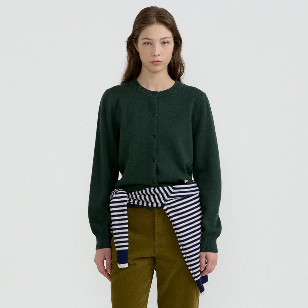 Soft Wool Cardigan (Green)