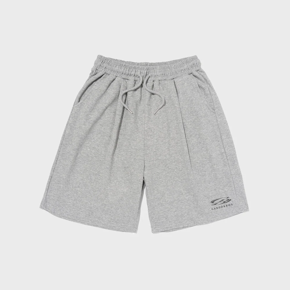 CIRCLE SMALL LOGO HALF PANTS (GRAY/CHARCHOL)