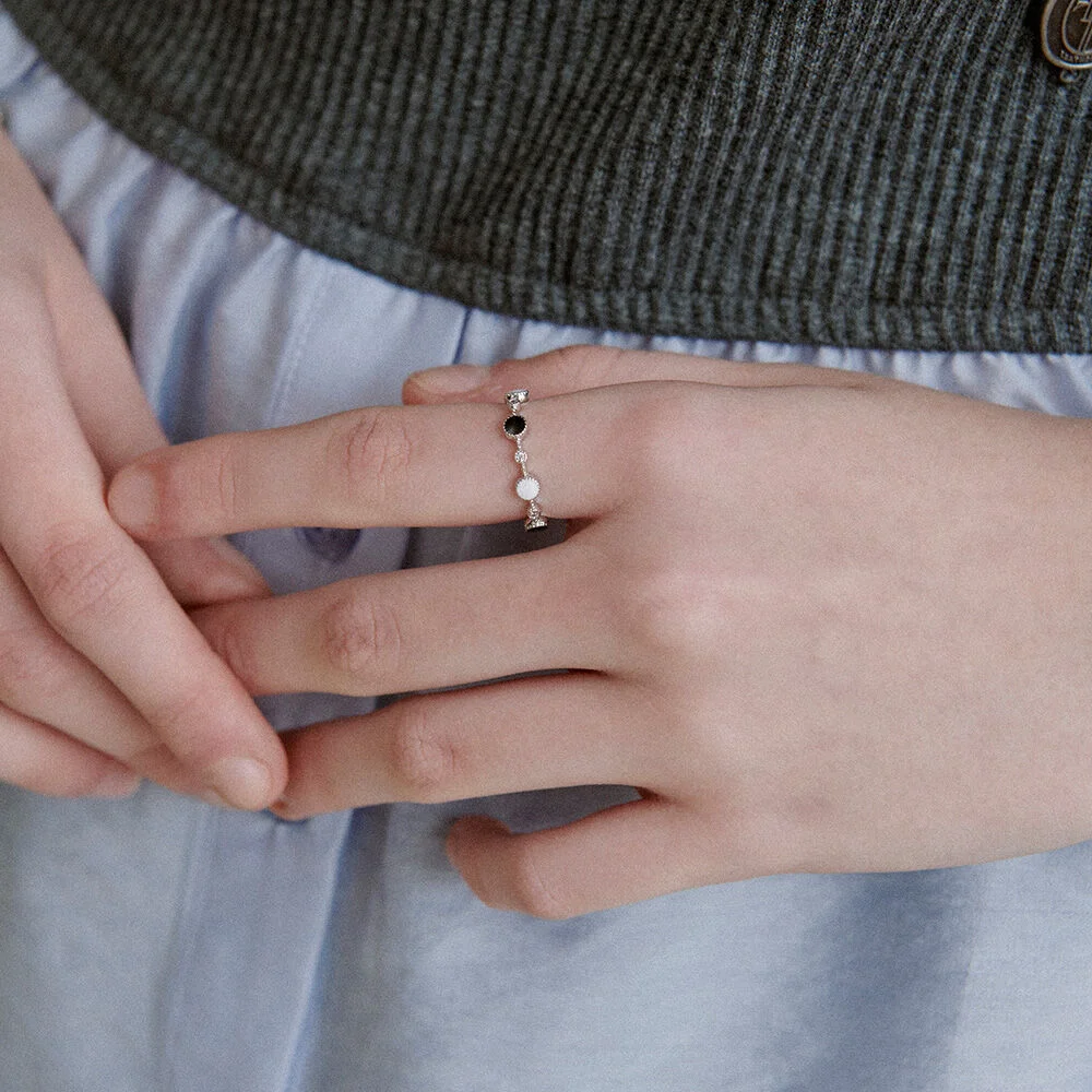 Bubble Dot Stone Ring. RB1205