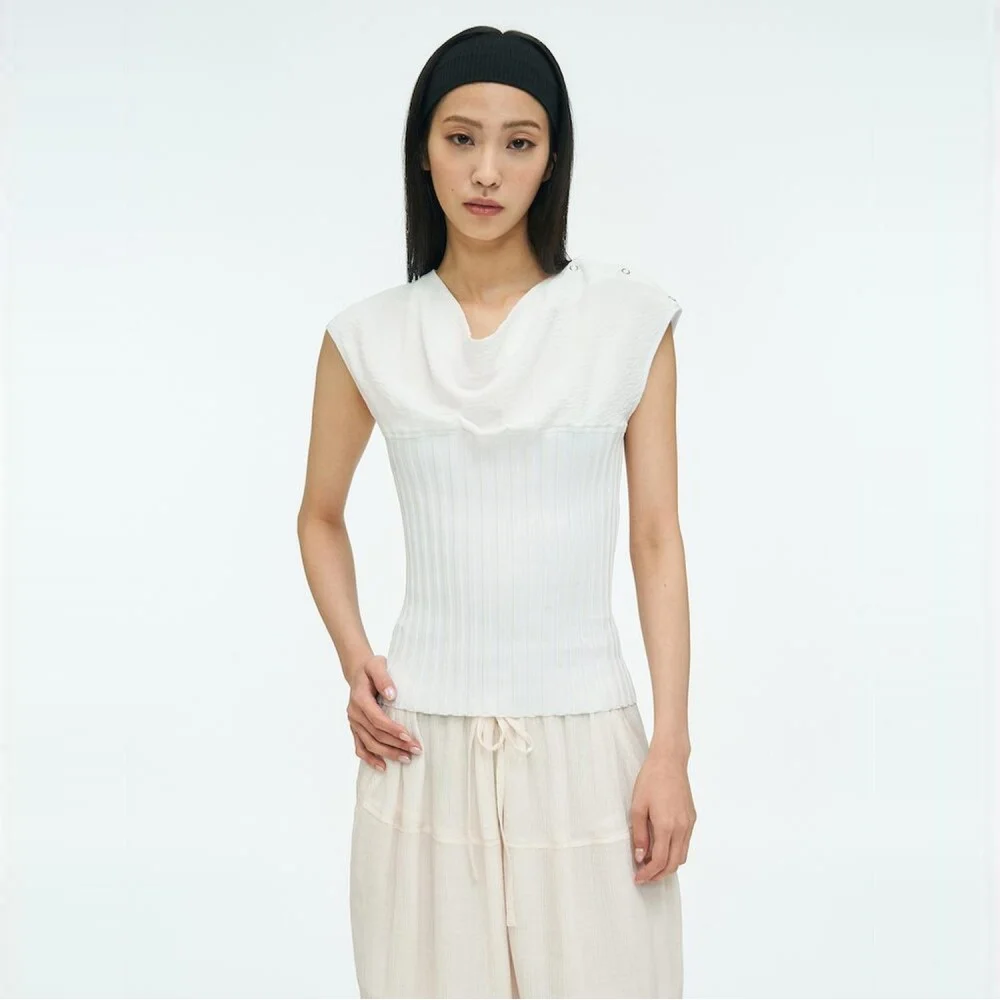 Knit Tube Top White (AG6465A021)