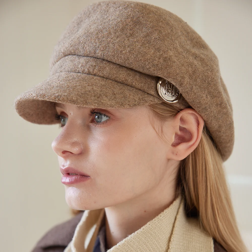 Seal Stamp Newsboy Cap (4 Colors)