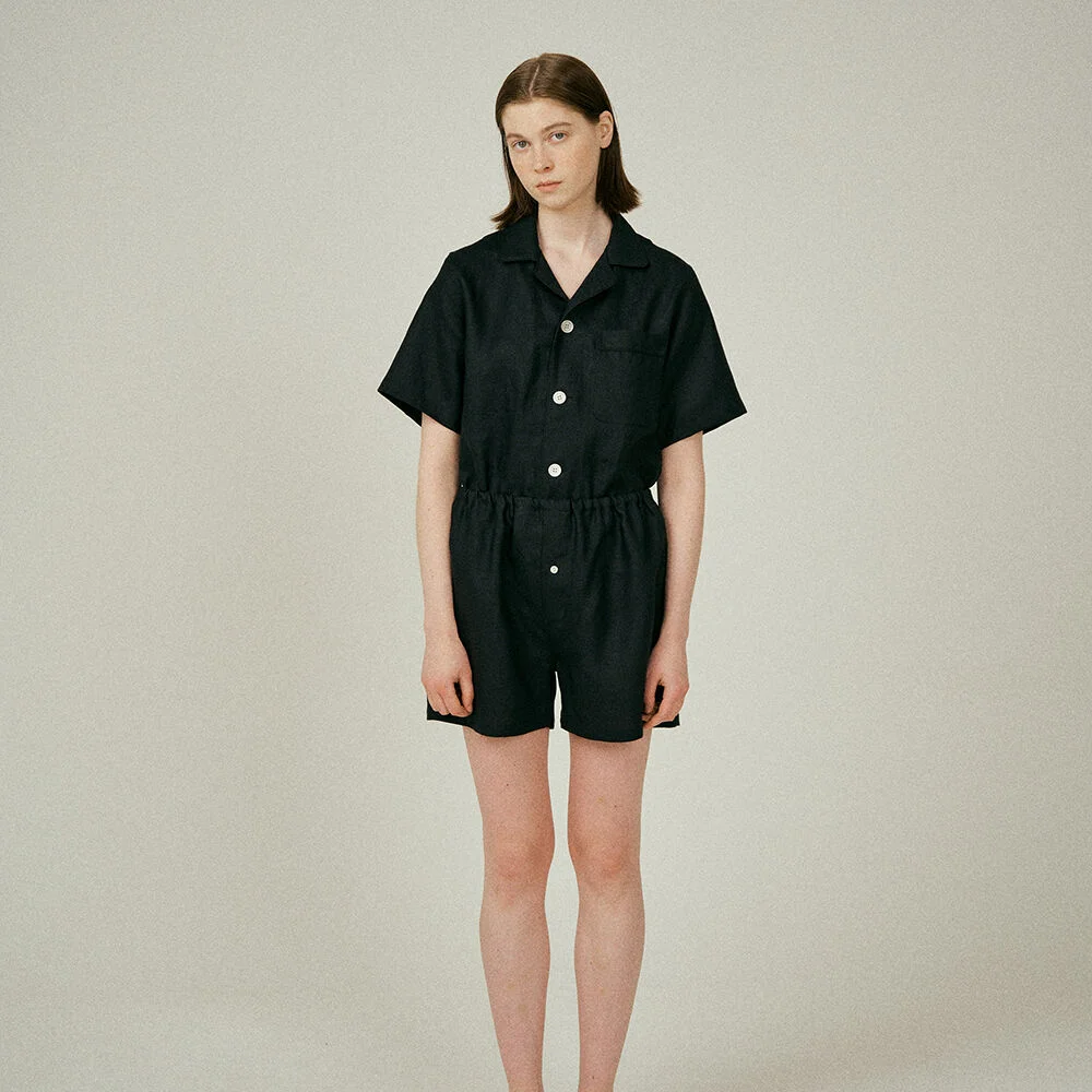(w) Readymade Trunk Linen Black