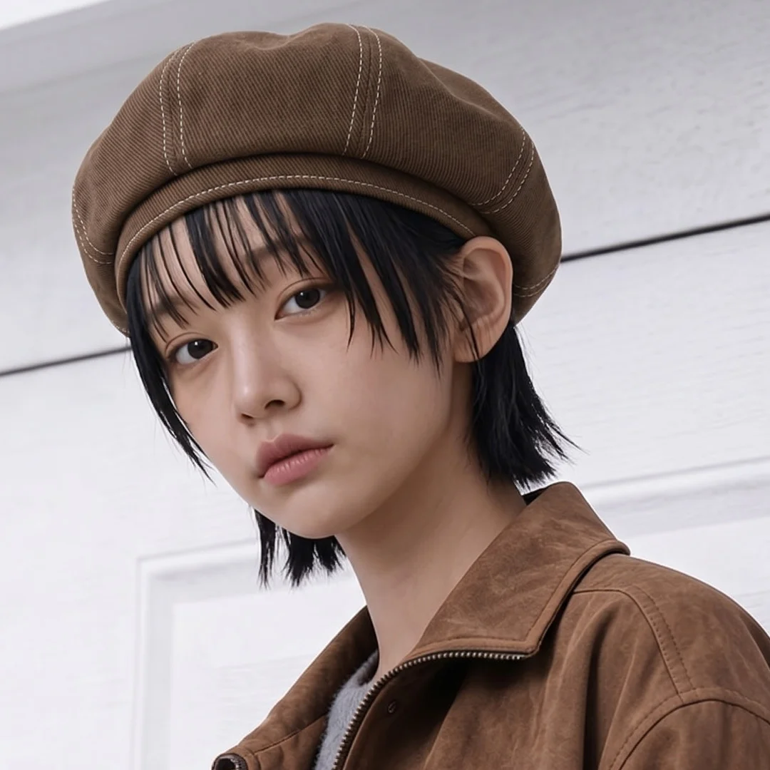 縫線 細節 純棉 經典 四季 女裝 貝雷帽 BREAD BERET / HT / W BROWN
