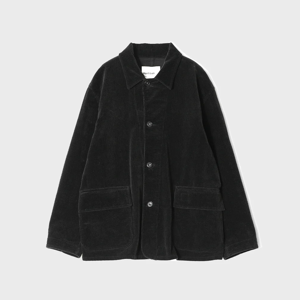 Gardner Corduroy Coverall Jacket Black