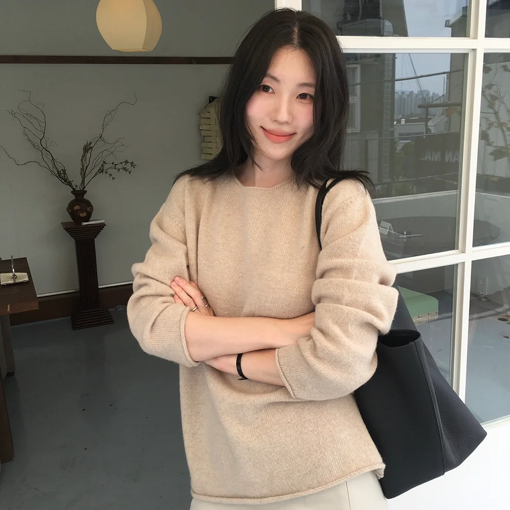 Relaxed Boat-Neck Knit_3 Colors