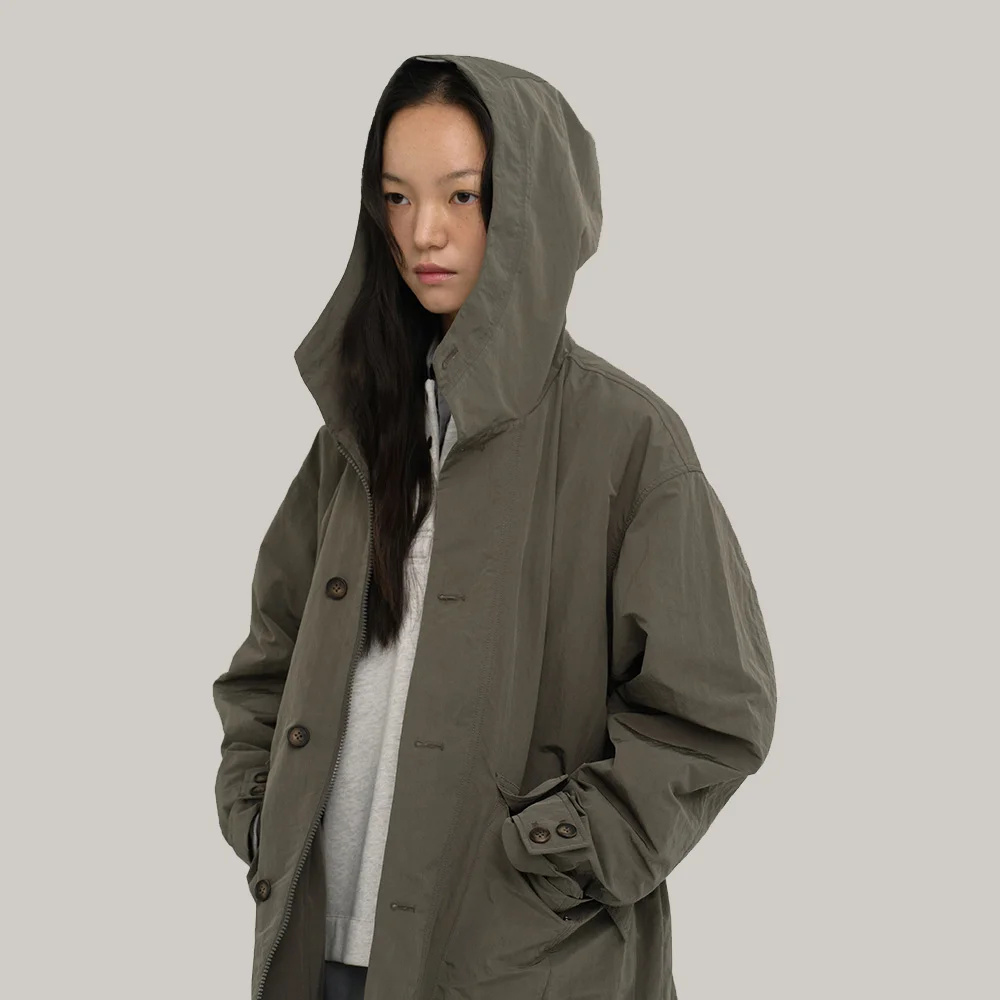 Air Shield 連帽衫 大褸 M Khaki