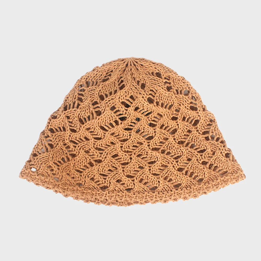 Wave Knit Brown Bucket Hat 針織漁夫帽