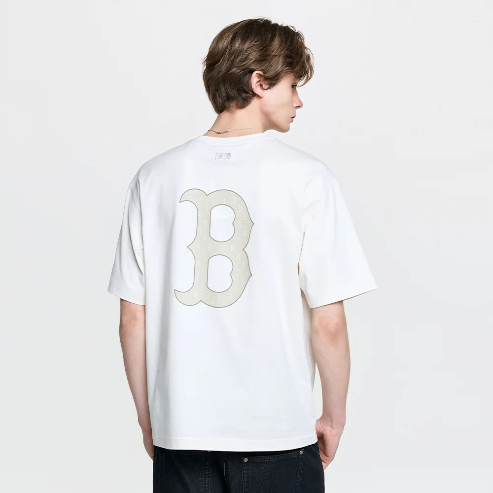 經典 Monogram Big Lux 寬鬆版型 短袖 T恤 BOS (Cream)