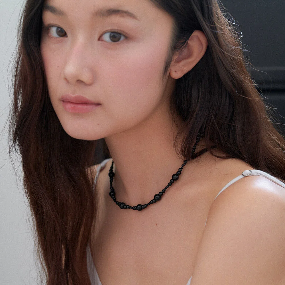 crescendo beads necklace_2color JN040