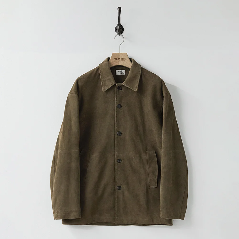 Suede Over Jacket Tan