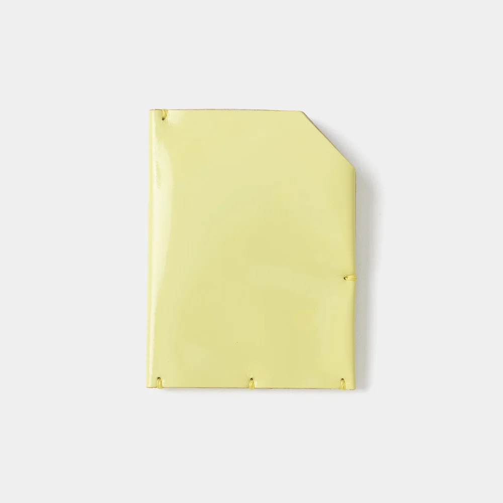 PERMANENT LEATHER WALLET LIME