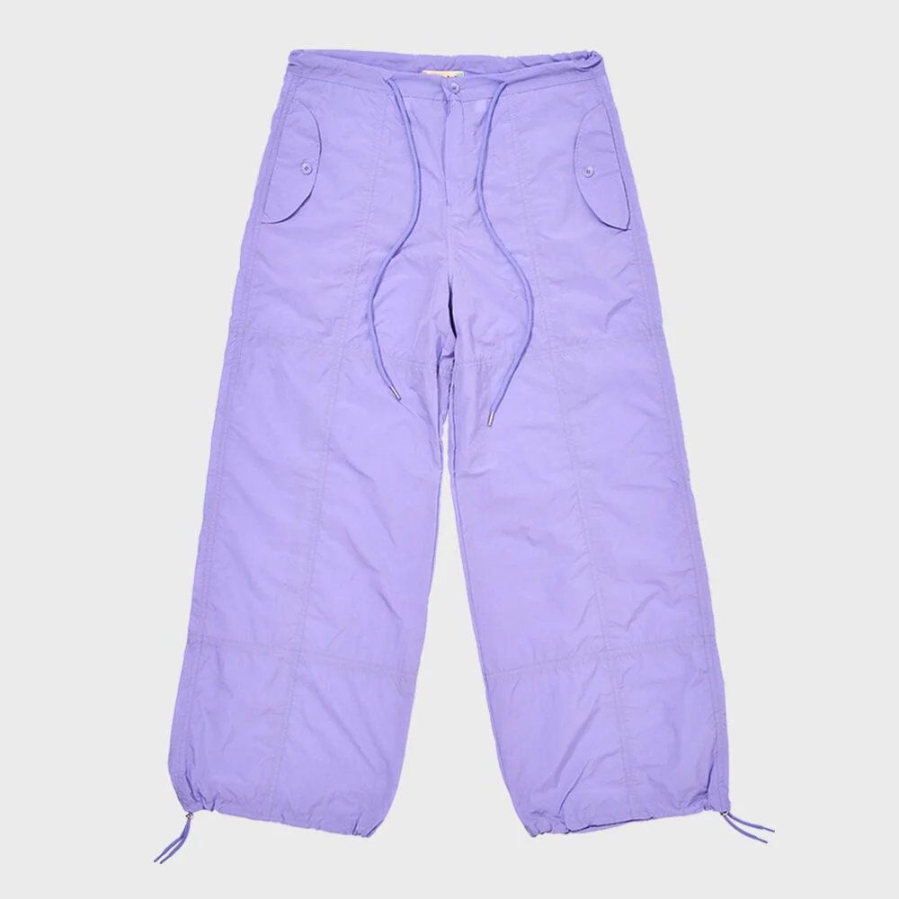 DAMP STRING PARACHUTE PANTS_PURPLE