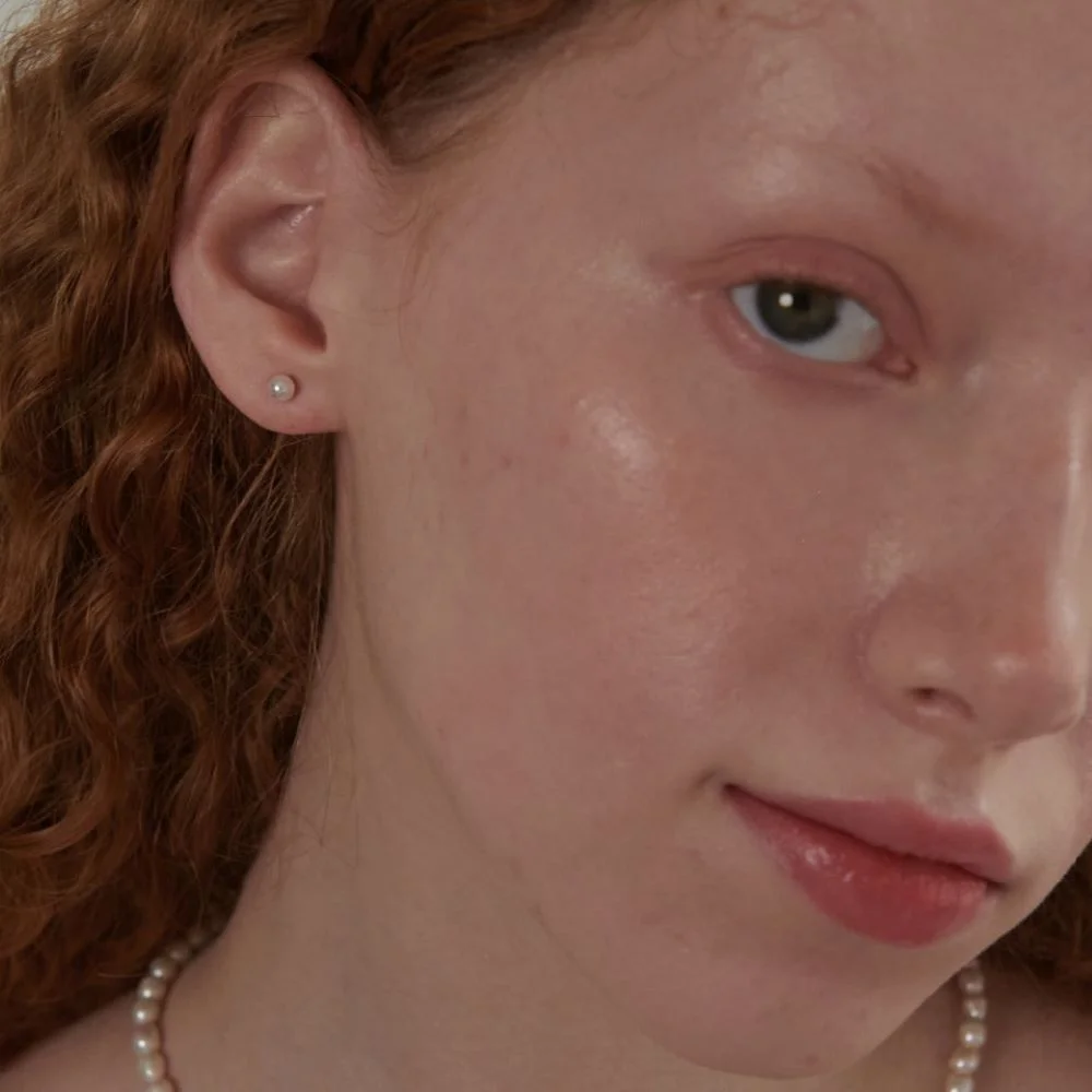 Baby Pearl ball Earring