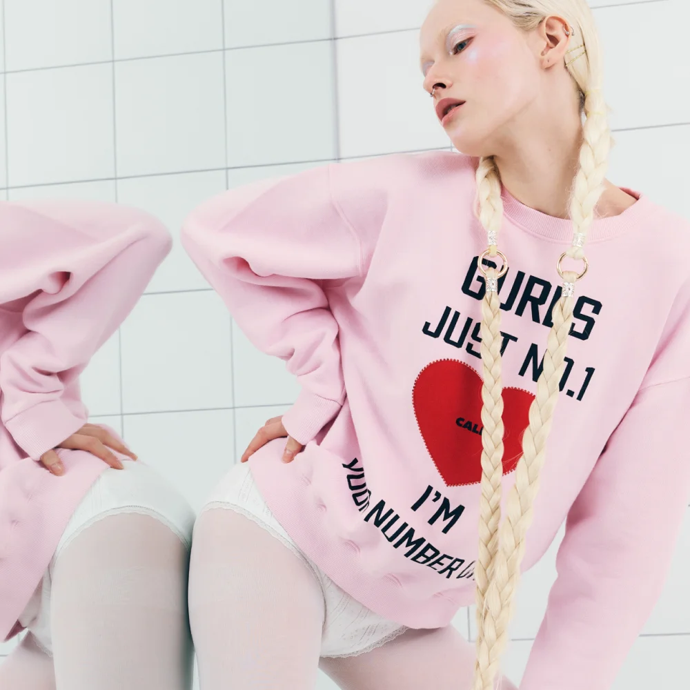 GURLS JUST SWEATSHIRT PINK