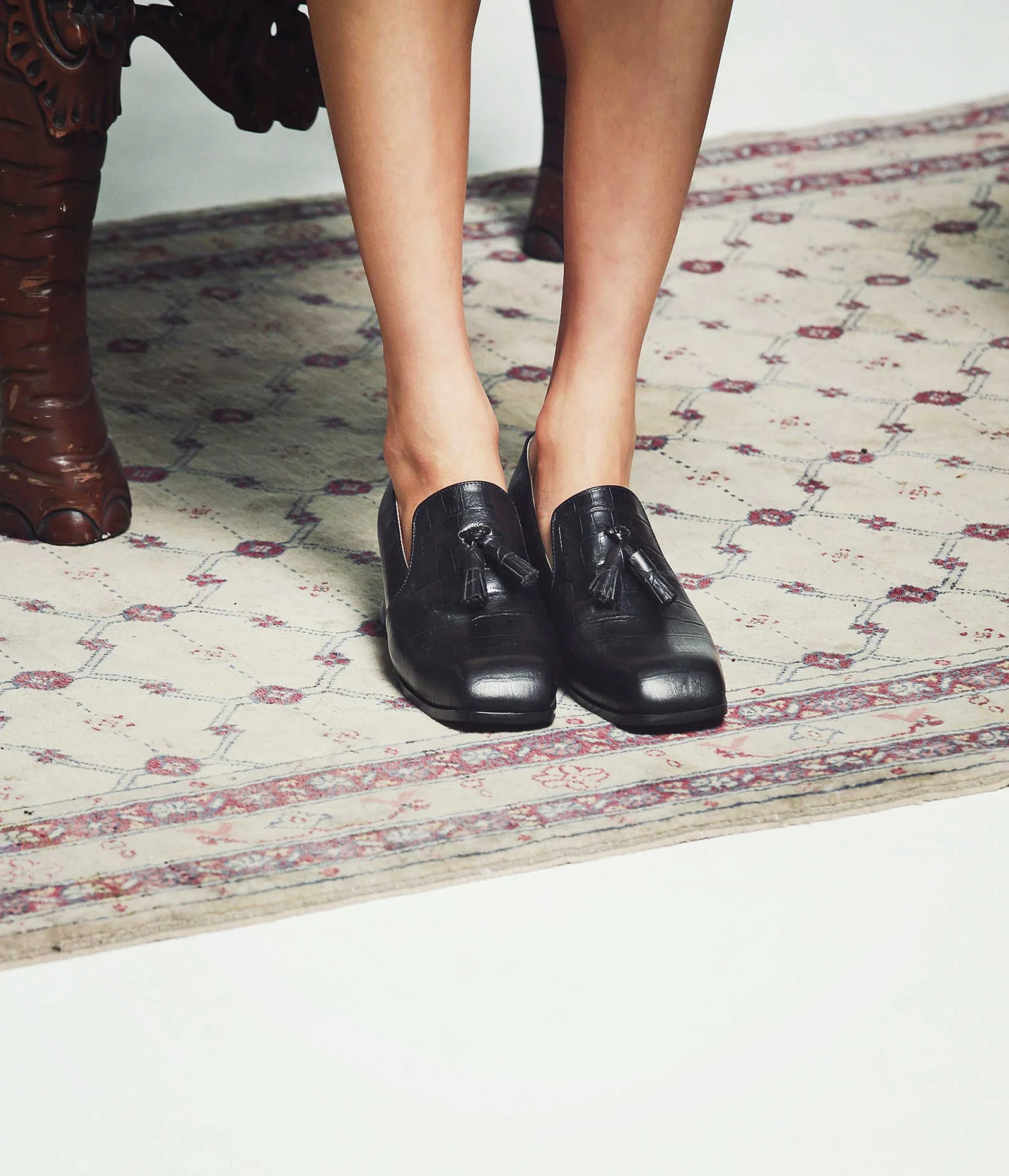 Wani Black Loafer Wani 流蘇 樂福鞋 黑色