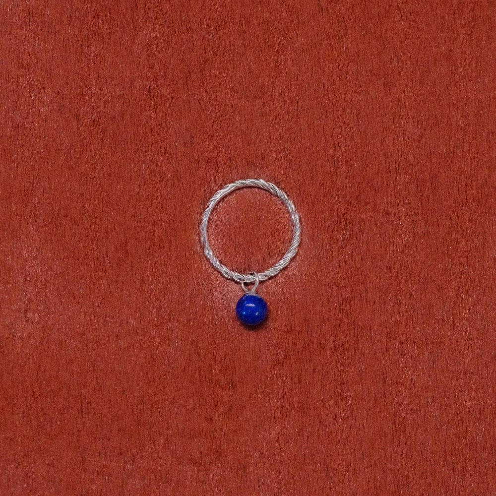 Lapis Lazuli Ball Spining Ring