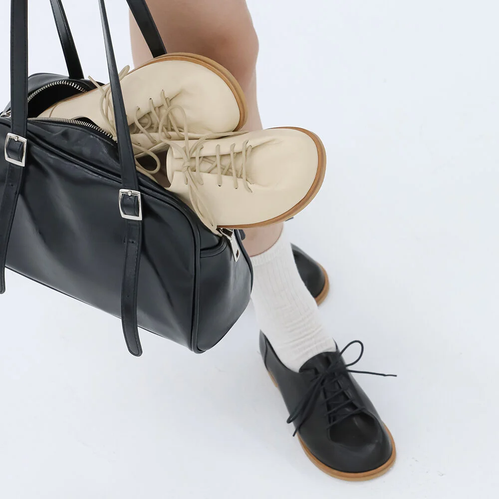 soft laceup loafer_24035_black