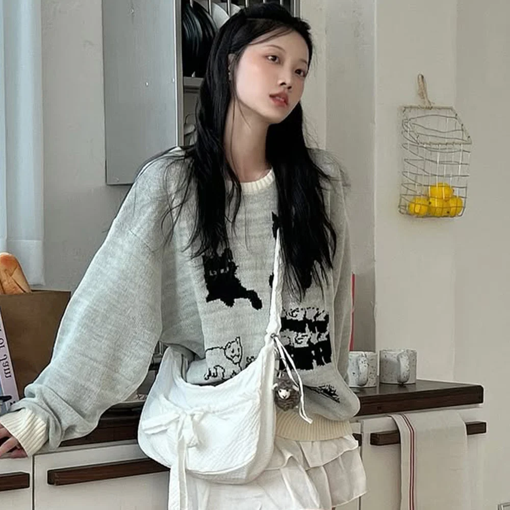 Cloverheart 抽褶 中度 尼龍 Hobo Bag White