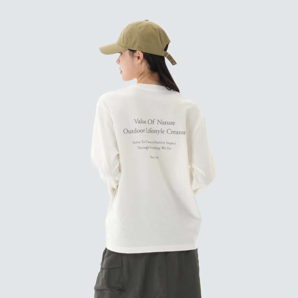 Sorona 字母印花 長袖 T恤 Off White (S26SUFTL62)