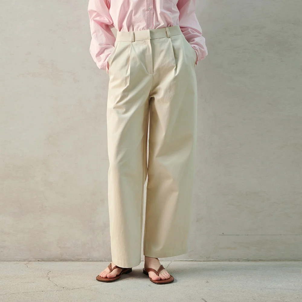 Baha Pintuck Cotton Pants