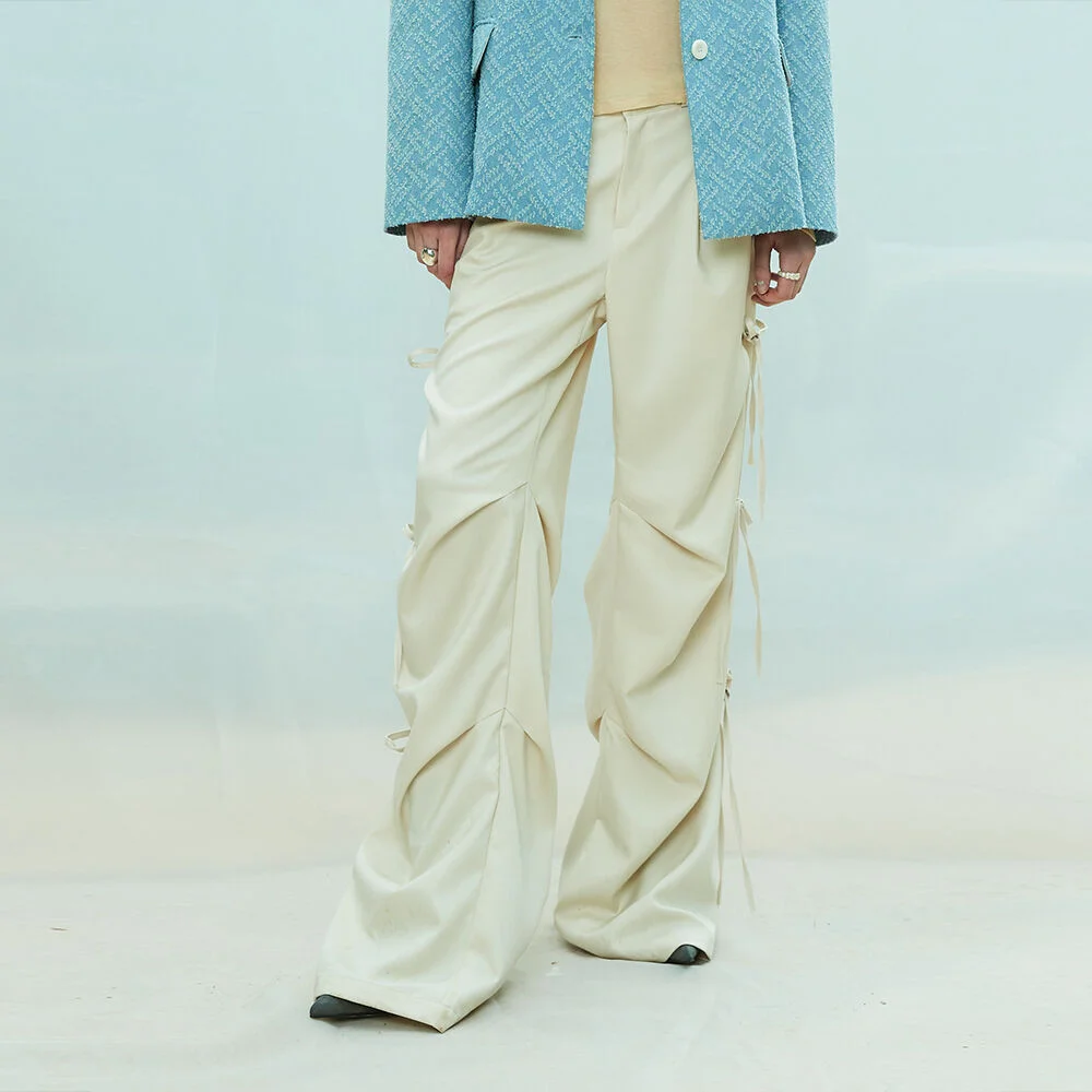L9 RIBBON EYELET POINT PANTS(IVORY)