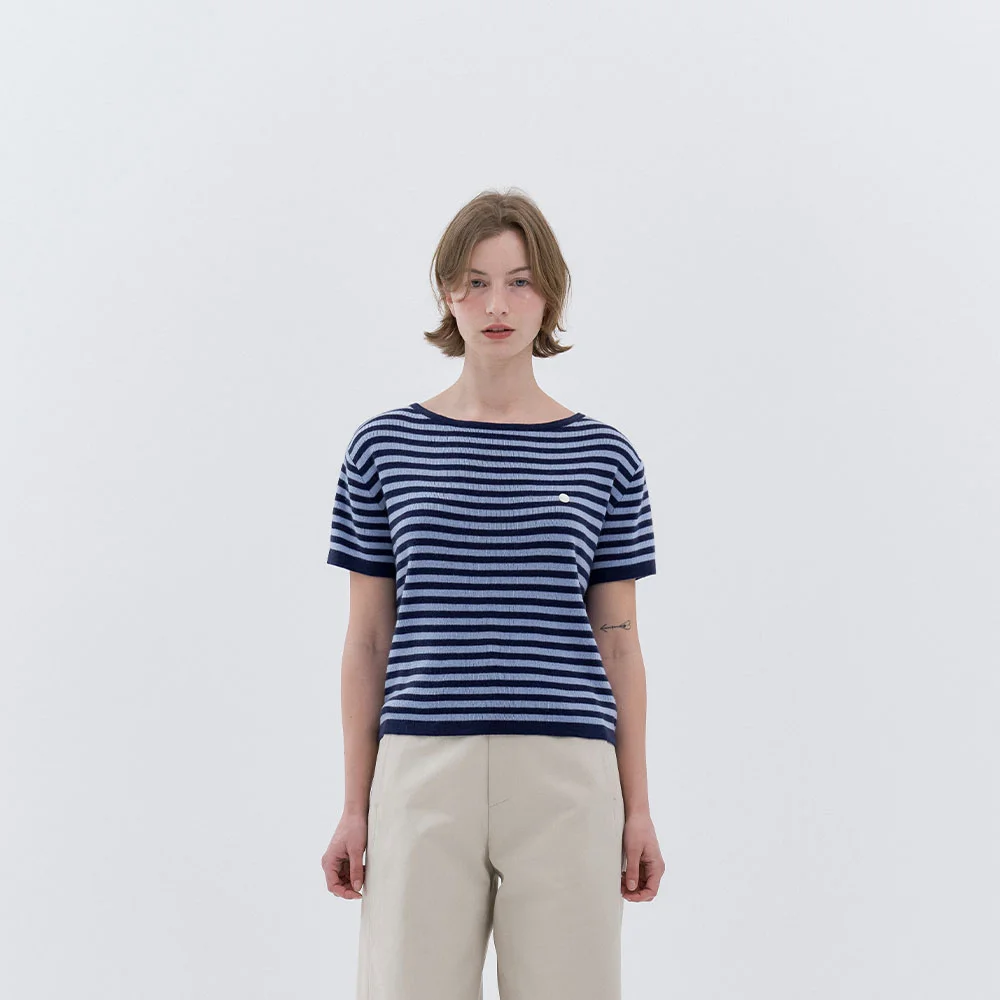 Mabel Stripe Knit (Blue)